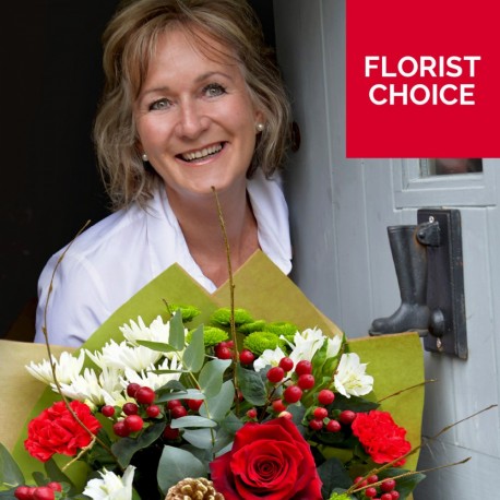 Hand Tied Christmas Florist Choice